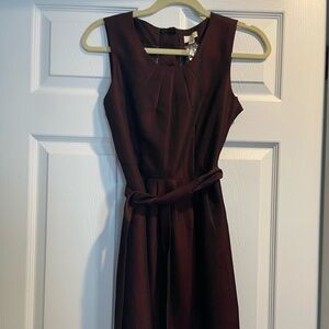 Burgundy dress with sheen